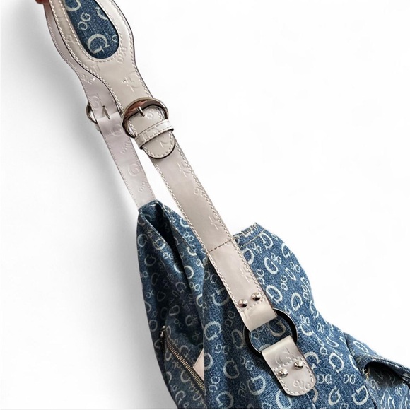 Super Large Vintage Y2k Denim Guess bag - Picture 3 of 6